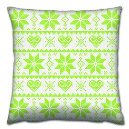 Aberto Design Cojín Multicolor 43 x 43 cm con Relleno de Silicona